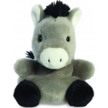 plyšák Aurora, 33529 Palm Pals Eli Oslík, 13 cm, měkká hračka, šedá