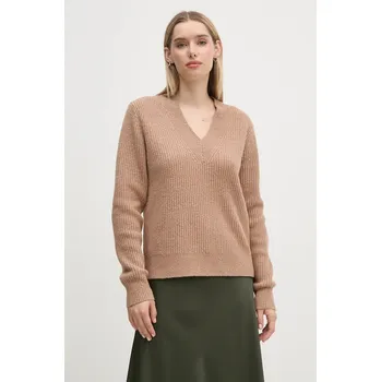 Dámský svetr Svetr z vlněné směsi Calvin Klein dámský, béžová barva, K20K207414 80X, vel. L