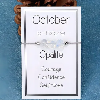 Náramek Náramek s měsíčním kamenem - Říjen/Opalit KP-38760