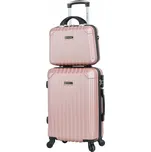 Sada malý kufr s cestovním kufříkem 55x40x23 ABS 40l