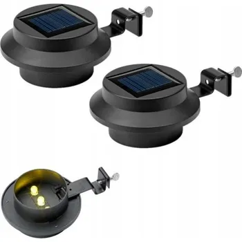 Venkovní osvětlení Solární lampa LED osvětlení 2ks okapové na okap