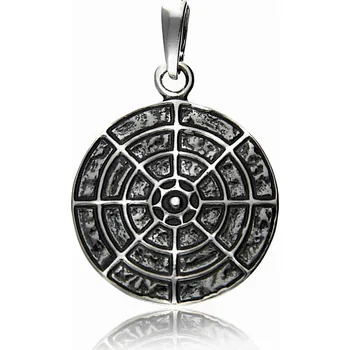 Přívěsek Přívěsek pro muže Gemma Oko Kanaloa 3,7 cm stříbrný