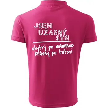 Pánská košile Jsem úžasný syn - Polokošile pánská Pique Polo 203 - S ( Purpurová )