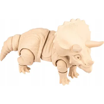 omalovánky Triceratops | pohyblivá 3D omalovánka + barvy a štětec