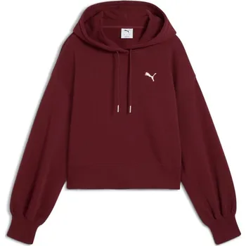 Dámská mikina Dámská mikina PUMA WARDROBE ESS RELAXED CROPPED HOODIE TR 629746-96 ČERVENÁ XL