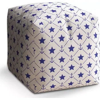 Taburet Sablio Taburet Cube Hvězdy a kotvy: 40x40x40 cm