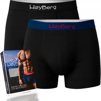 Boxerky HøyBerg - Pánské boxerky ve skandinávském stylu, 2 kusy v balení, Bavlna, XXL