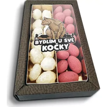 Čokoláda Sablio Mandle v čokoládě Bydlím u své kočky - 2x 80g