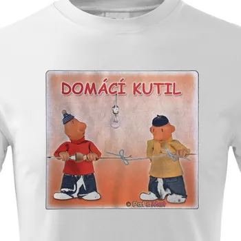 Tričko Pat a Mat - Domácí kutil - velikost S, Barva Bílá