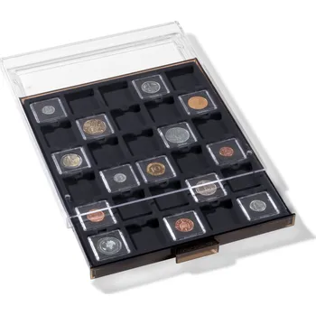 Sběratelství Paleta na mince MB Quadrum Mini, černá Leuchtturm