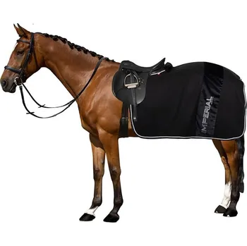 Deka pro koně IMPERIAL RIDING Deka bederní fleece, black-flower, vel. M