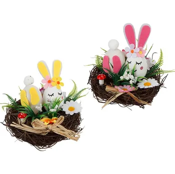 Dřevěná hračka Wiky Zajíček v hnízdě