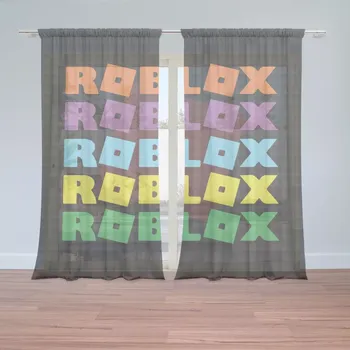 Záclona Sablio Záclony ROBLOX Barevný text: 2ks 150x250cm