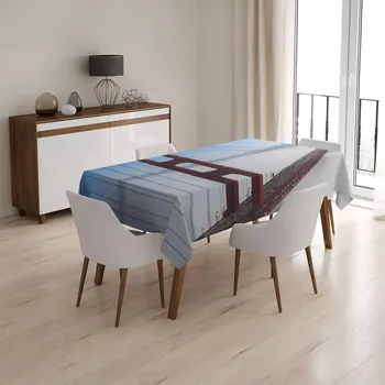 ubrus Sablio Ubrus Golden Gate v mlze - 90x90 cm