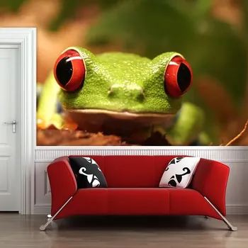 Tapeta Sablio Tapeta Zelená žába - 125x75 cm