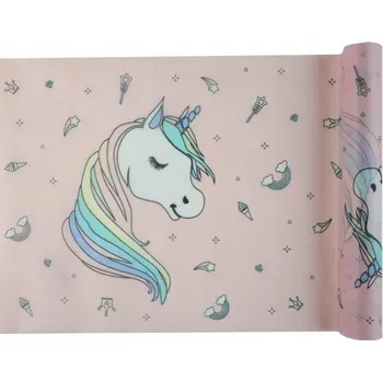 ubrus Běžec na stůl Santex Jednorožec růžový 30x500 cm