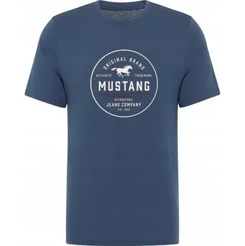 Pánské tričko Tričko bavlněné MUSTANG Style Alex Denim Logo Potisk XL