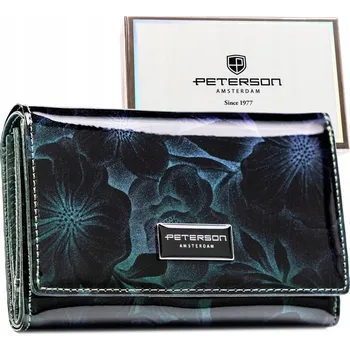 Peterson peněženka z pravé kůže zelená - dámská