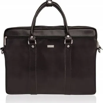 Pánská aktovka Taška na notebook Kožená přírodní kůže Aktovka do práce pro muže SOLIER