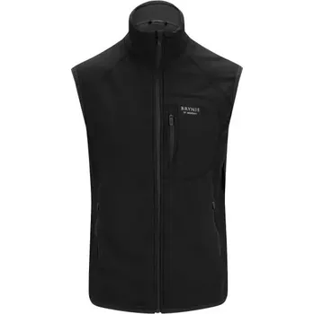 Pánská vesta Pánská větruodolná vesta Brynje Polar Fleece Vest, black - XXL