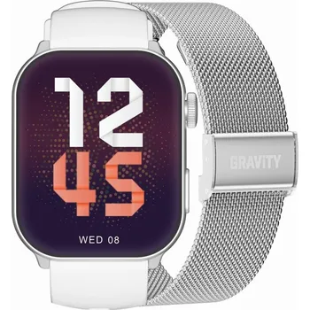 Chytré hodinky SMARTWATCH UNISEX GRAVITY GT28-1 - VOLÁNÍ BLUETOOTH, DODATEČNÝ PÁSEK (sg037a) Barva (Varianta): tay-56415-uniw