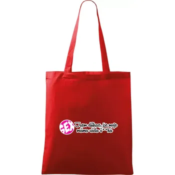 jsem důkaz toho, že moje máma ráda šuká - Taška bavlněná - 42 x 38 cm ( Červená )