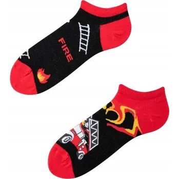 Pánské oblečení TODO Ponožky kotníkové ponožky Socks on Fire Hasič velikost 39-42