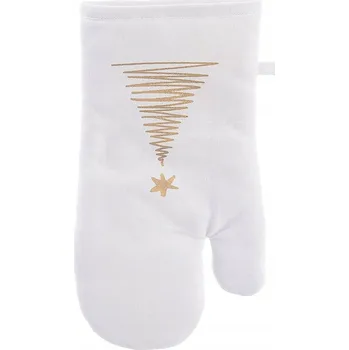 Chňapka Kuchyňská chňapka bavlněná s magnetem VÁNOČNÍ STROMEK 32,5 cm