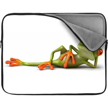 pouzdro na notebook Sablio Obal na notebook Ležící žába - 15,6"