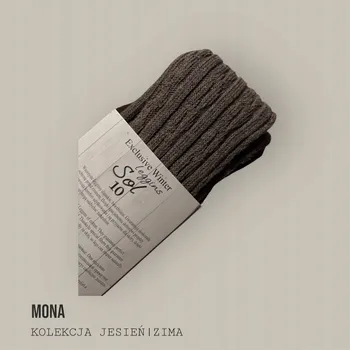 Dámské legíny Teplé bavlněné legíny MONA Sol 10 vzor cop | Kolekce Podzim-Zima