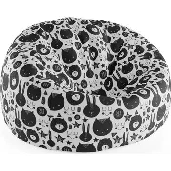 Sedací pytel Sablio Sedací vak Cocoon Kočička a medvěd - 75 x 45 x 35 cm