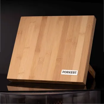 Stojan na nože Porkert 24 cm, hnědý bambus