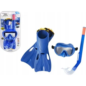 Potápěčská maska POTÁPĚČSKÁ SADA POTÁPĚČSKÉ BRÝLE PLOUTVE BESTWAY 25039