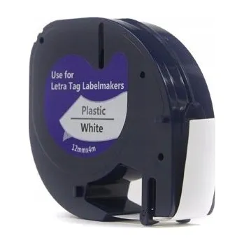 Pásek do tiskárny PÁSKA DYMO LETRATAG ČERNÁ NA BÍLÉ, 12 MM X 4 M