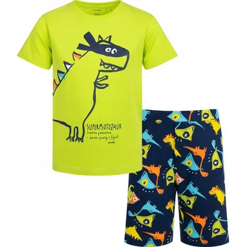 Dětské pyžamo chlapecké bavlněné žluté 122 Dinosaurus Endo