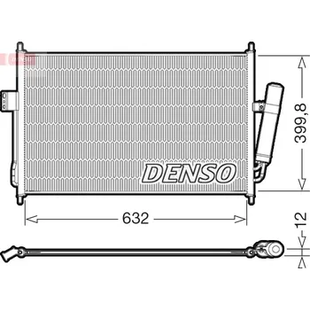 Výparník klimatizace DENSO Kondenzátor, klimatizace DCN99084 DENSO DCN99084