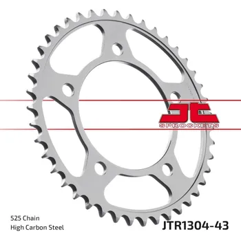 Řetězová sada pro motocykl Řetězová rozeta JT JTR 1304-43 43 zubů, 525