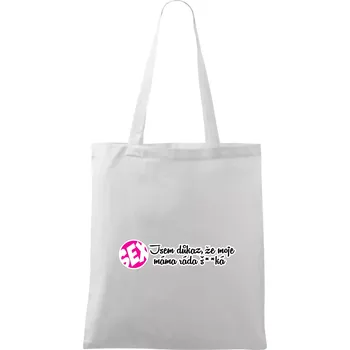 jsem důkaz toho, že moje máma ráda šuká - Taška bavlněná - 42 x 38 cm ( Bílá )