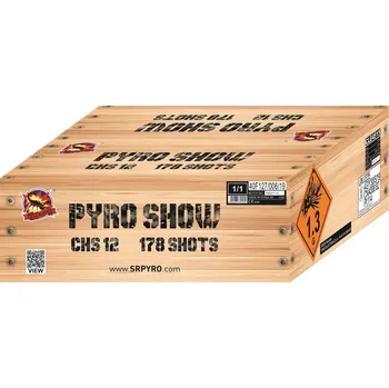 Zábavní pyrotechnika Kompaktní ohňostroj PYRO SHOW 178 ran/20+25+30mm- 3min.30s.