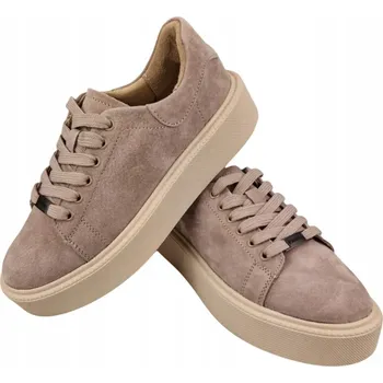 Dámské tenisky Dámské tenisky z semišové kůže VINCEZA 79578 béžové, kožené vel. 38