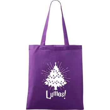 Harry - Lumos stromeček - Taška bavlněná - 42 x 38 cm ( Fialová )