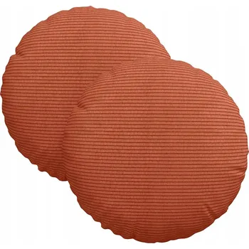 Podsedák Polštáře na sedadla 2 pcs Červená oranžová Ø 30 cm