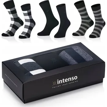 Pánská móda PÁNSKÉ PONOŽKY INTENSO 3 PÁRY Z_11 44-46