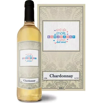 Víno Sablio Bílé víno Když Bůh stvořil kamarádky: 0,75 l