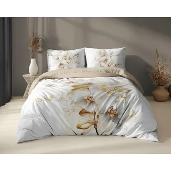 Povlečení Holandské Povlečení 220x200 Květiny Orchidej Orchidej na světlém pozadí Holandsko