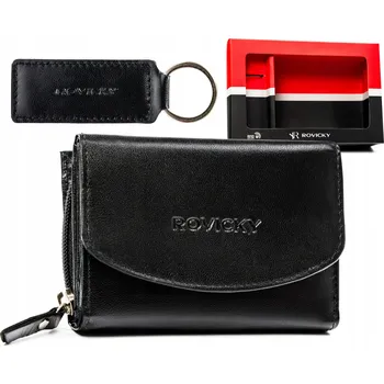 Rovicky dámská peněženka z pravé kůže černá