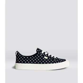 Pánská obuv OCA Low Black Canvas White Polka Dots Sneaker