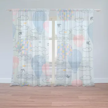 Záclona Sablio Záclony Horkovzdušné barevné balóny: 2ks 150x250cm