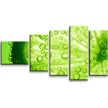 Obraz Sablio Obraz - 5-dílný Limetka - 100x60 cm