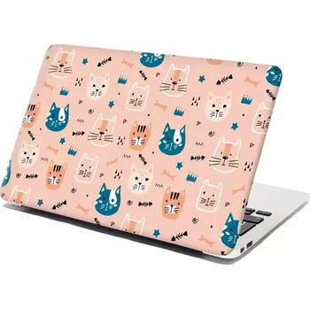 samolepka Sablio Samolepka na notebook Barevné kočičky - 29x20 cm